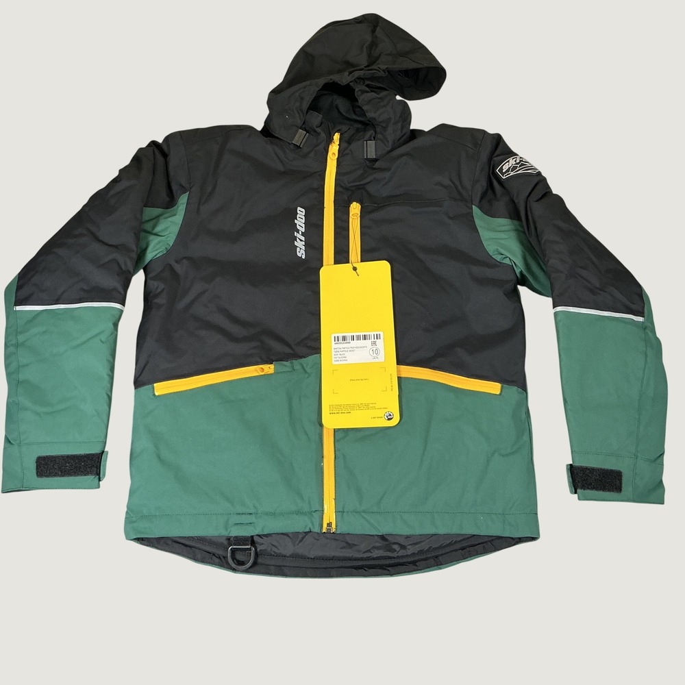 Ski-Doo Teens Particle Jacket Radiant Core Tech Hooded Snow Jacket Size 10 NWT